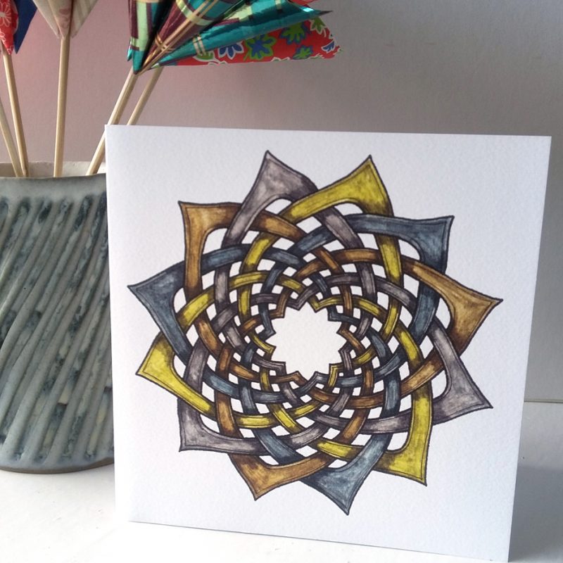 Celtic Floral greetings card