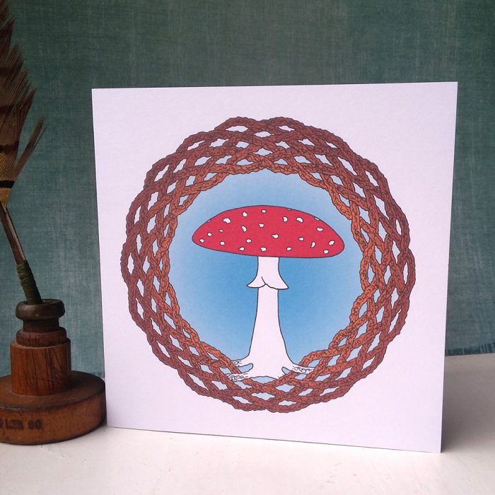 Celtic Fly Agaric greetings card