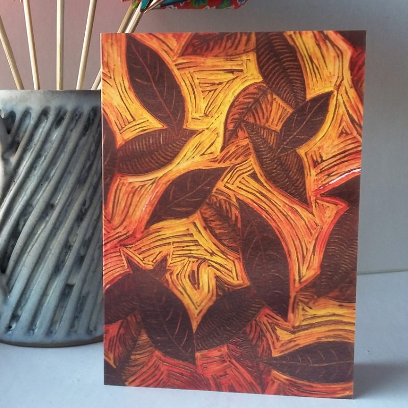 Depths of Autumn greetings card