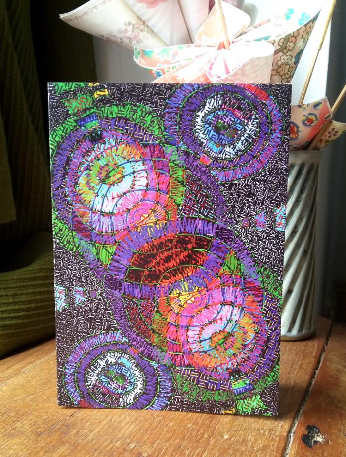 Disco Doodles greetings card