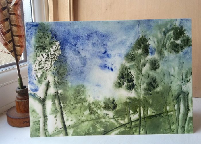 In the Garden A5 greetings card