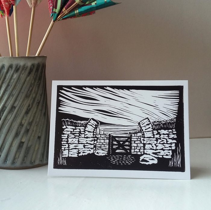 Milecastle 37 greetings card