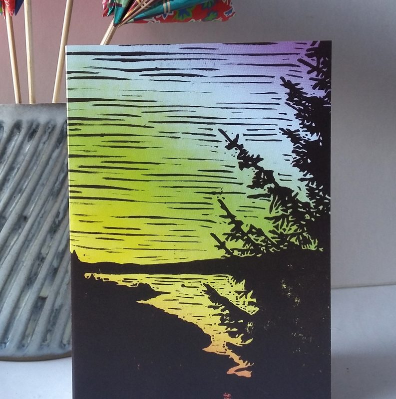 View Across Kielder Water greetings card