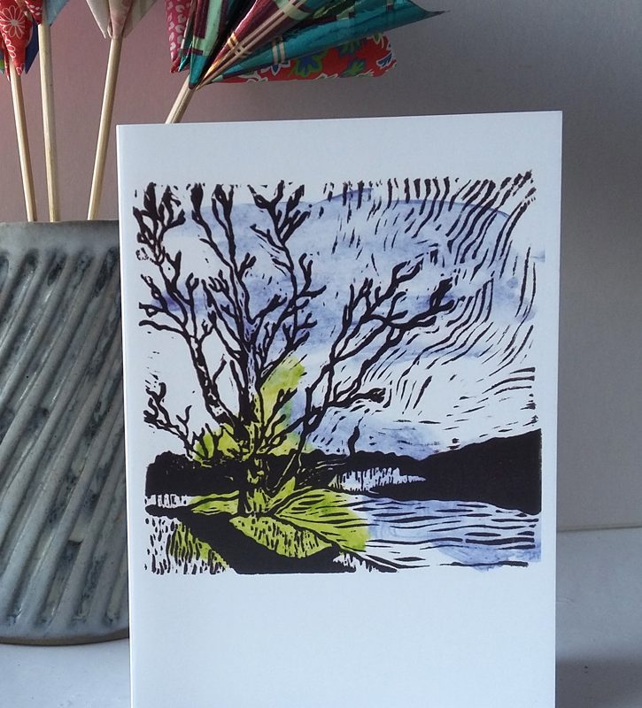 View from Chesters Fort greetings card